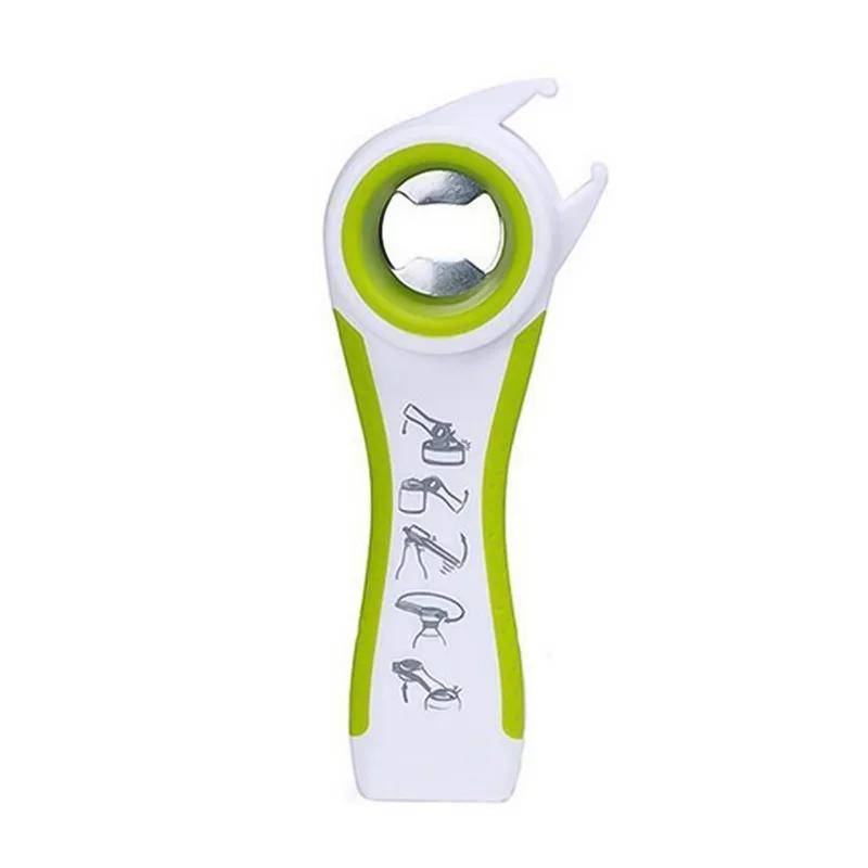 5-in-1 Multifunktions-Flaschenöffner mit Drehfunktion, Alles in einem, für Gläser, Dosen, Rotwein, Bier, Deckel zum Abdrehen, leicht zu öffnende Klaue, Küchenöffner grün von Joom DACH