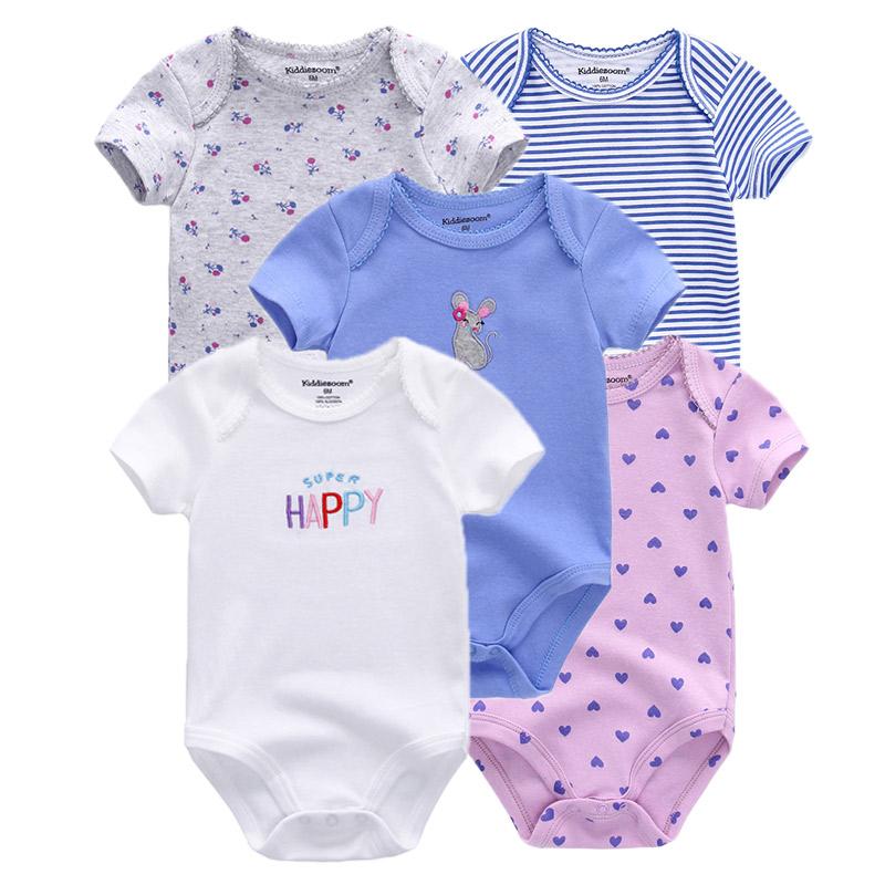 5 stück Sommer Weiche Baumwolle Baby Strampler Cartoon Print Infant Junge Mädchen Overall Kleidung 6M 5 stück Sommer Weiche Baumwolle Baby Strampler Cartoon Print Infant Junge Mädchen Overall Kleidung 6M von Joom DACH