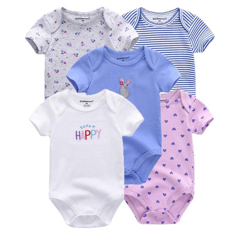 5 stück Sommer Weiche Baumwolle Baby Strampler Cartoon Print Infant Junge Mädchen Overall Kleidung 6M 5 stück Sommer Weiche Baumwolle Baby Strampler Cartoon Print Infant Junge Mädchen Overall Kleidung 6M von Joom DACH
