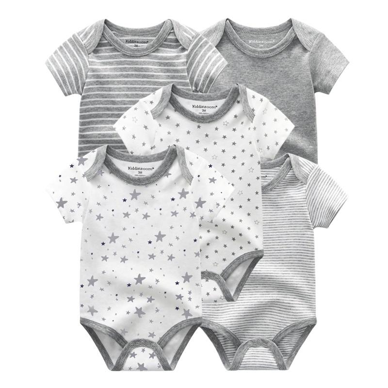 5 stück Sommer Weiche Baumwolle Baby Strampler Cartoon Print Infant Junge Mädchen Overall Kleidung 9M 5 stück Sommer Weiche Baumwolle Baby Strampler Cartoon Print Infant Junge Mädchen Overall Kleidung 9M von Joom DACH