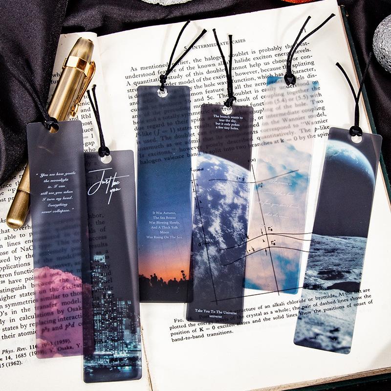 5 teil/paket Roaming Das Universum Lesezeichen Lesen PVC Lesezeichen Kreative Buch Seite Marker Schreibwaren von Joom DACH