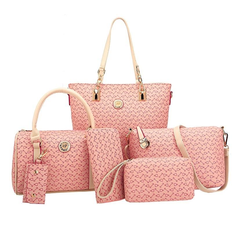 5 teile/satz frauen Schulter Taschen Luxus Totes Handtaschen Leder Design Kupplung Mode rosa 5 teile/satz frauen Schulter Taschen Luxus Totes Handtaschen Leder Design Kupplung Mode rosa von Joom DACH