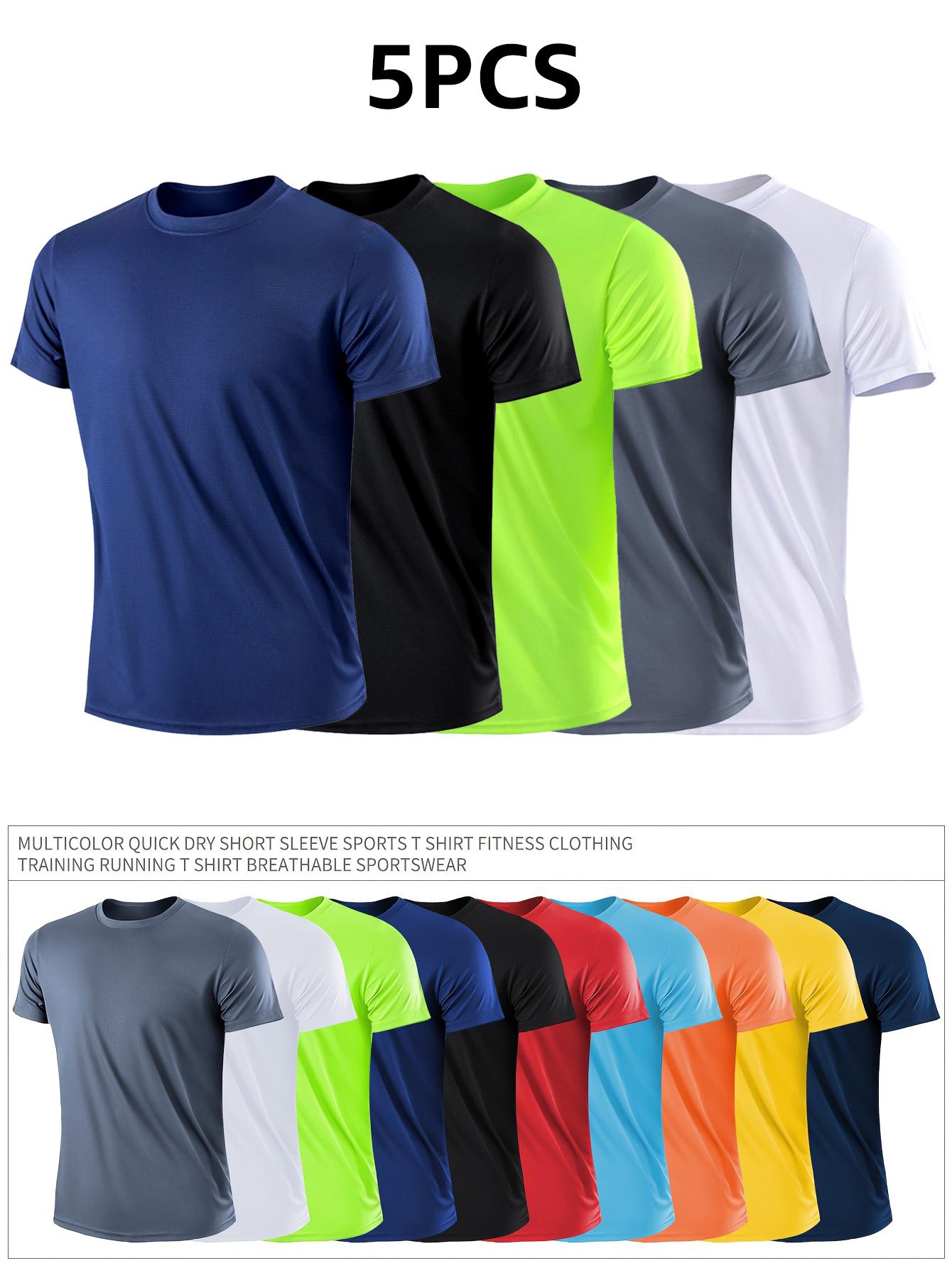 5-teiliges Set Herren-Sport-T-Shirts mit atmungsaktiven, schnelltrocknenden Kurzarm L schwarz/weiß 5-teiliges Set Herren-Sport-T-Shirts mit atmungsaktiven, schnelltrocknenden Kurzarm L schwarz/weiß von Joom DACH