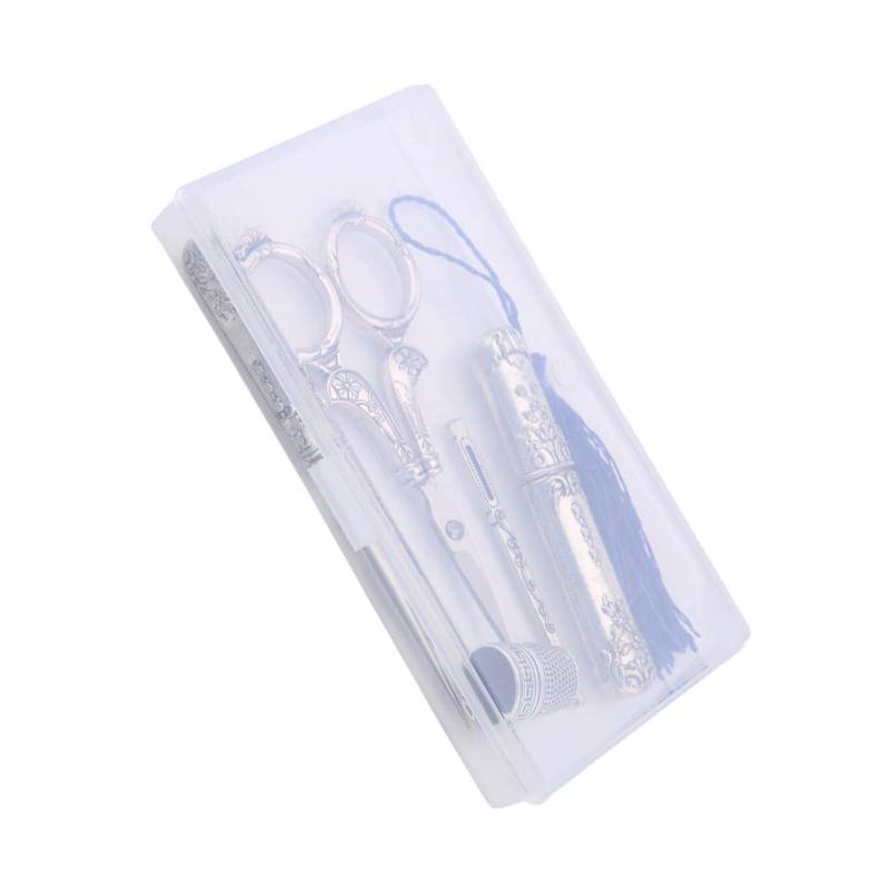 5-teiliges Vintage-Nähscheren-Einfädler-Set mit Fingerhut, antikes Stickwerkzeug-Set von Joom DACH