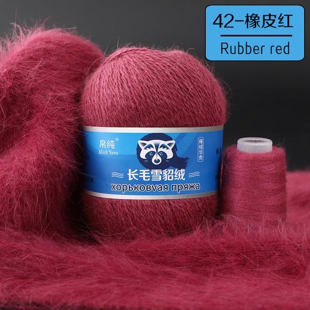 50+20g/Set Langes Plüsch-Nerz-Kaschmir-Garn Feine Qualität Handstrickgarn Für Damen-Cardigan-Schal Geeignet von Joom DACH