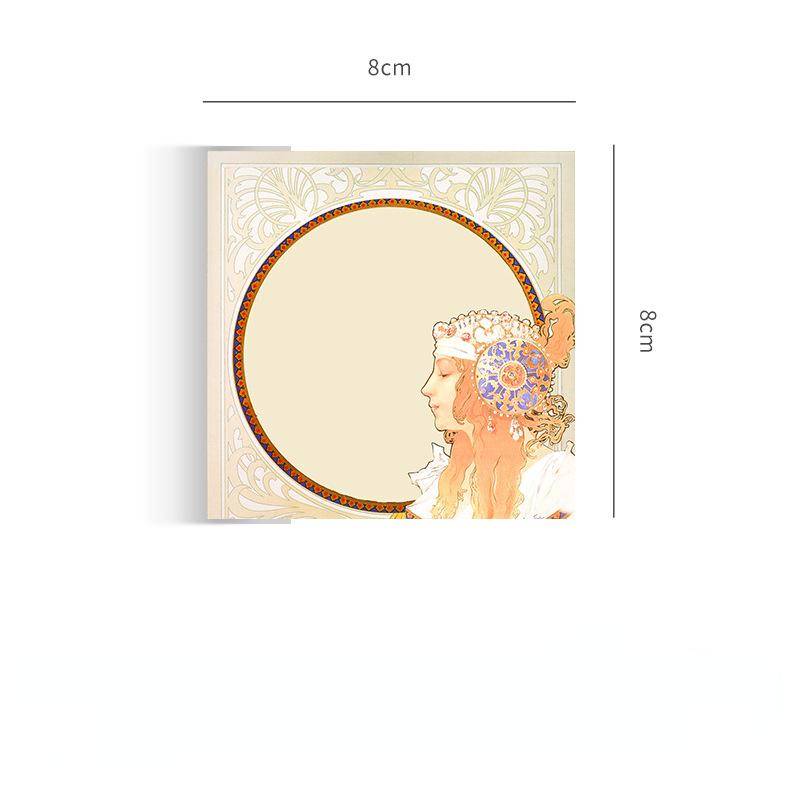 50 Blatt/Set Alphonse Mucha Ölgemälde Serie Notizblöcke Retro Europäischen Stil Haftnotizen DIY Journal Dekoration 50 Blatt/Set Alphonse Mucha Ölgemälde Serie Notizblöcke Retro Europäischen Stil Haftnotizen DIY Journal Dekoration von Joom DACH