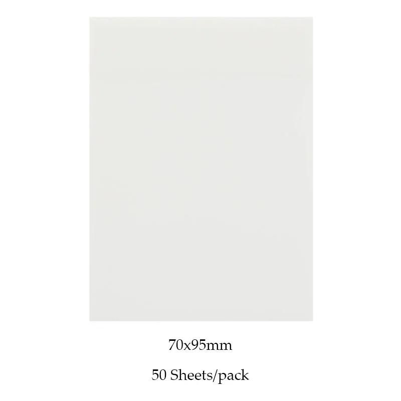 50 Blatt transparente Haftnotizen, Kratzaufkleber, Notizblöcke, zum Posten von Papier, durchsichtiger Notizblock, Schulschreibwaren, Bürobedarf 70*95mm transparent von Joom DACH