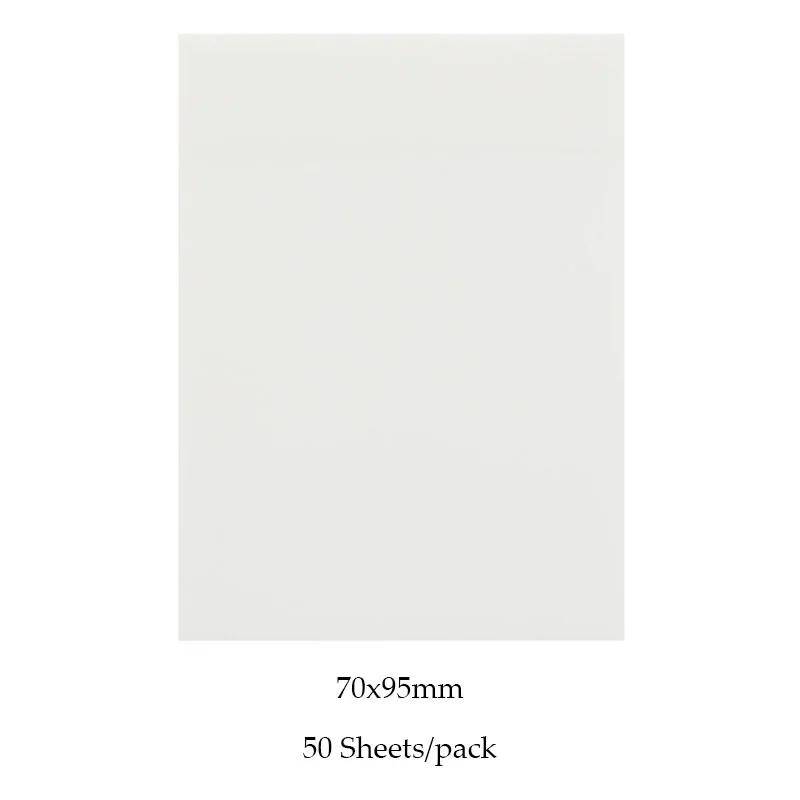 50 Blatt transparente Haftnotizen, Kratzaufkleber, Notizblöcke, zum Posten von Papier, durchsichtiger Notizblock, Schulschreibwaren, Bürobedarf 70*95mm transparent von Joom DACH