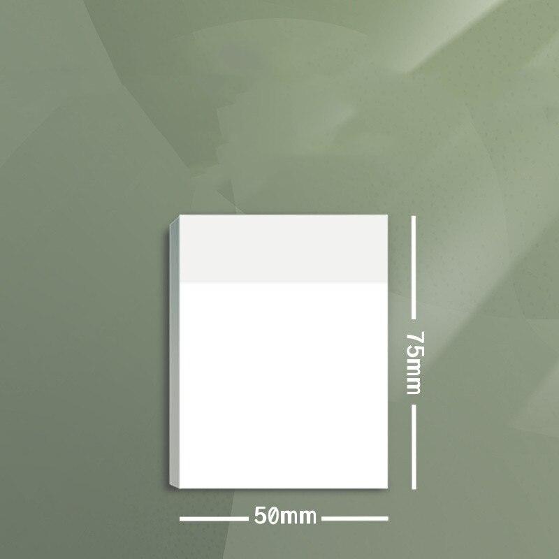 50 Blatt wasserfester, transparenter Notizblock, Haftnotizen, Lesezeichen, Marker, Memo-Aufkleber, Papier, Büro, Schule, Studentenbedarf 5x7.5cm von Joom DACH