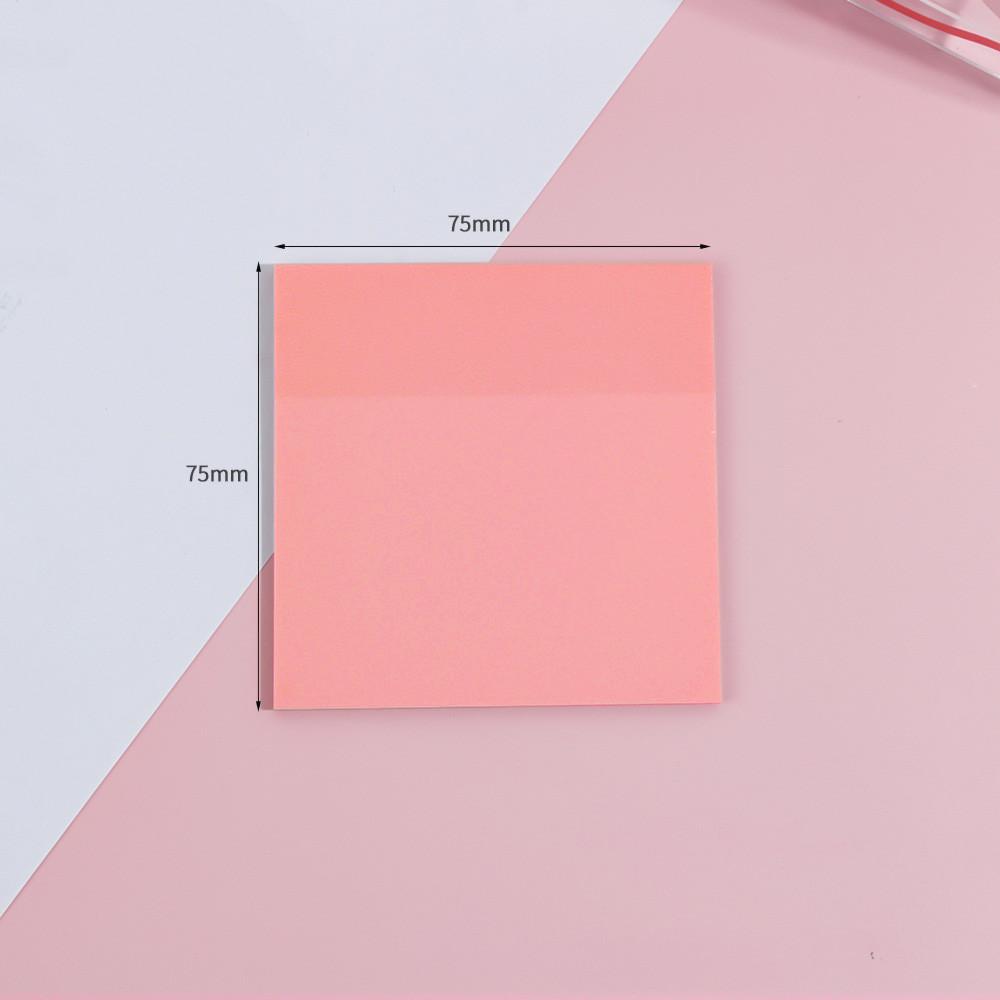 50 Blatt wasserfester, transparenter Notizblock, Haftnotizen, Lesezeichen, Marker, Memo-Aufkleber, Papier, Büro, Schule, Studentenbedarf 7.5x7.5cm von Joom DACH