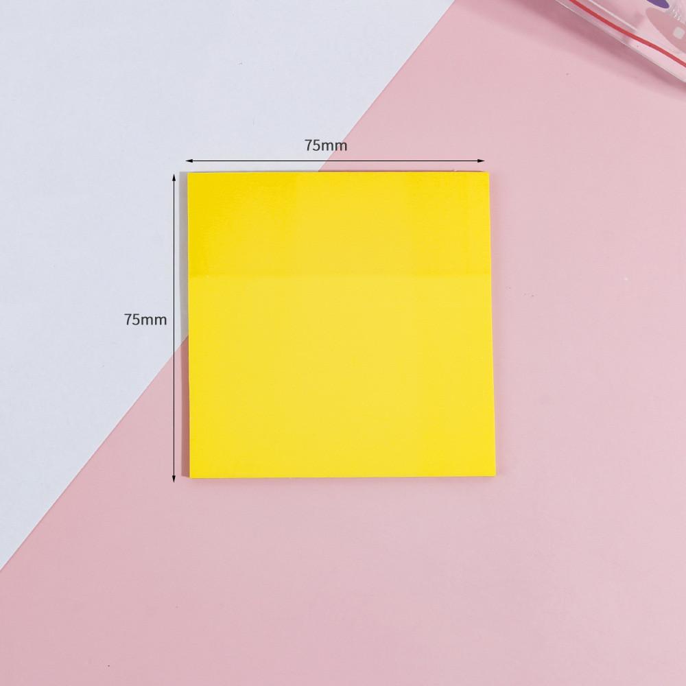 50 Blatt wasserfester, transparenter Notizblock, Haftnotizen, Lesezeichen, Marker, Memo-Aufkleber, Papier, Büro, Schule, Studentenbedarf 7.5x7.5cm von Joom DACH