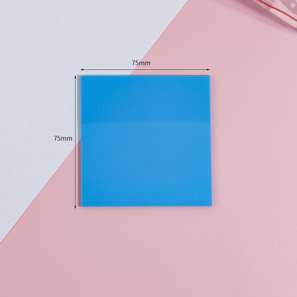 50 Blatt wasserfester, transparenter Notizblock, Haftnotizen, Lesezeichen, Marker, Memo-Aufkleber, Papier, Büro, Schule, Studentenbedarf 7.5x7.5cm von Joom DACH