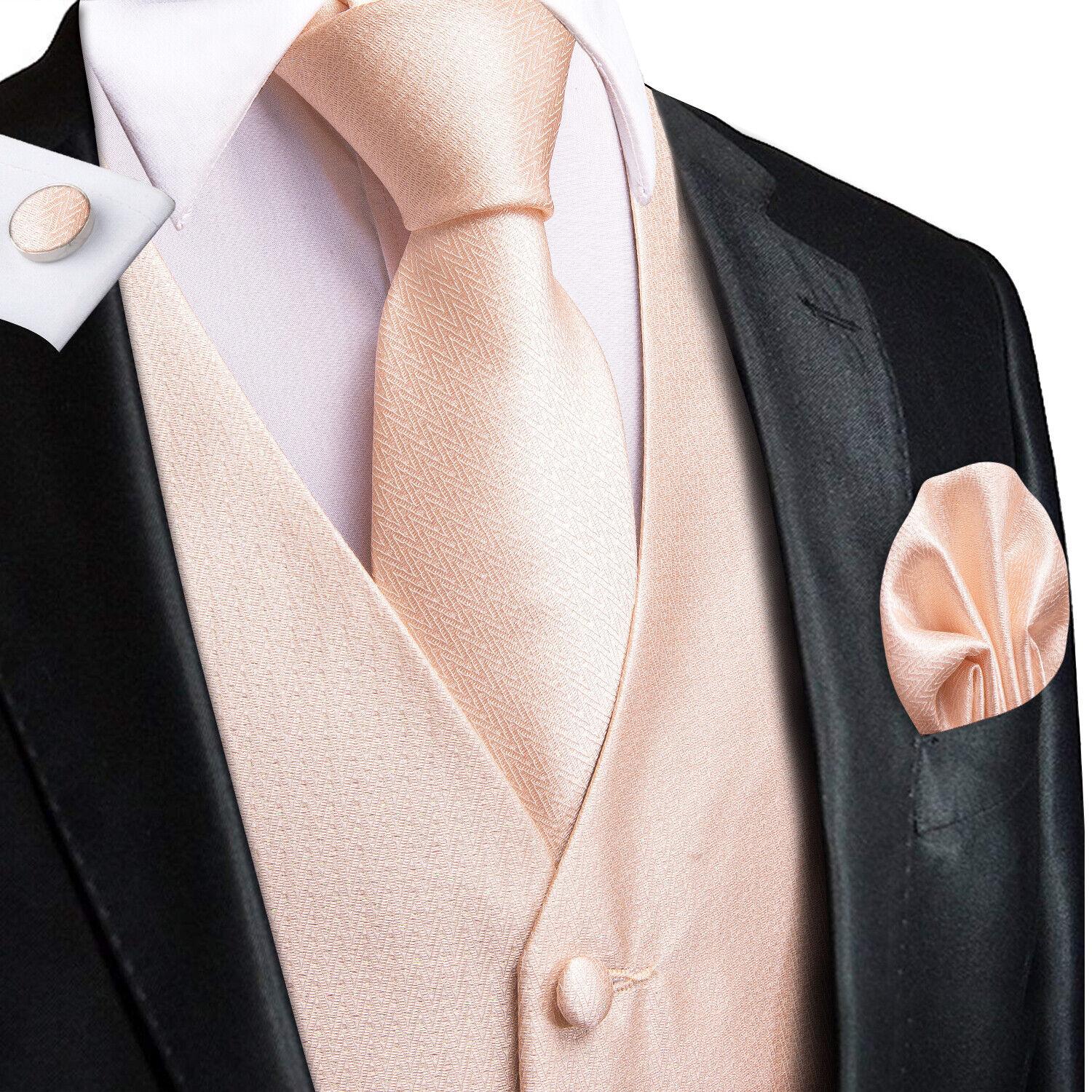 50 Farben Herren Weste ärmellos V-Ausschnitt Taschen Weste Krawatte Set Hochzeit lässig 2XL von Joom DACH