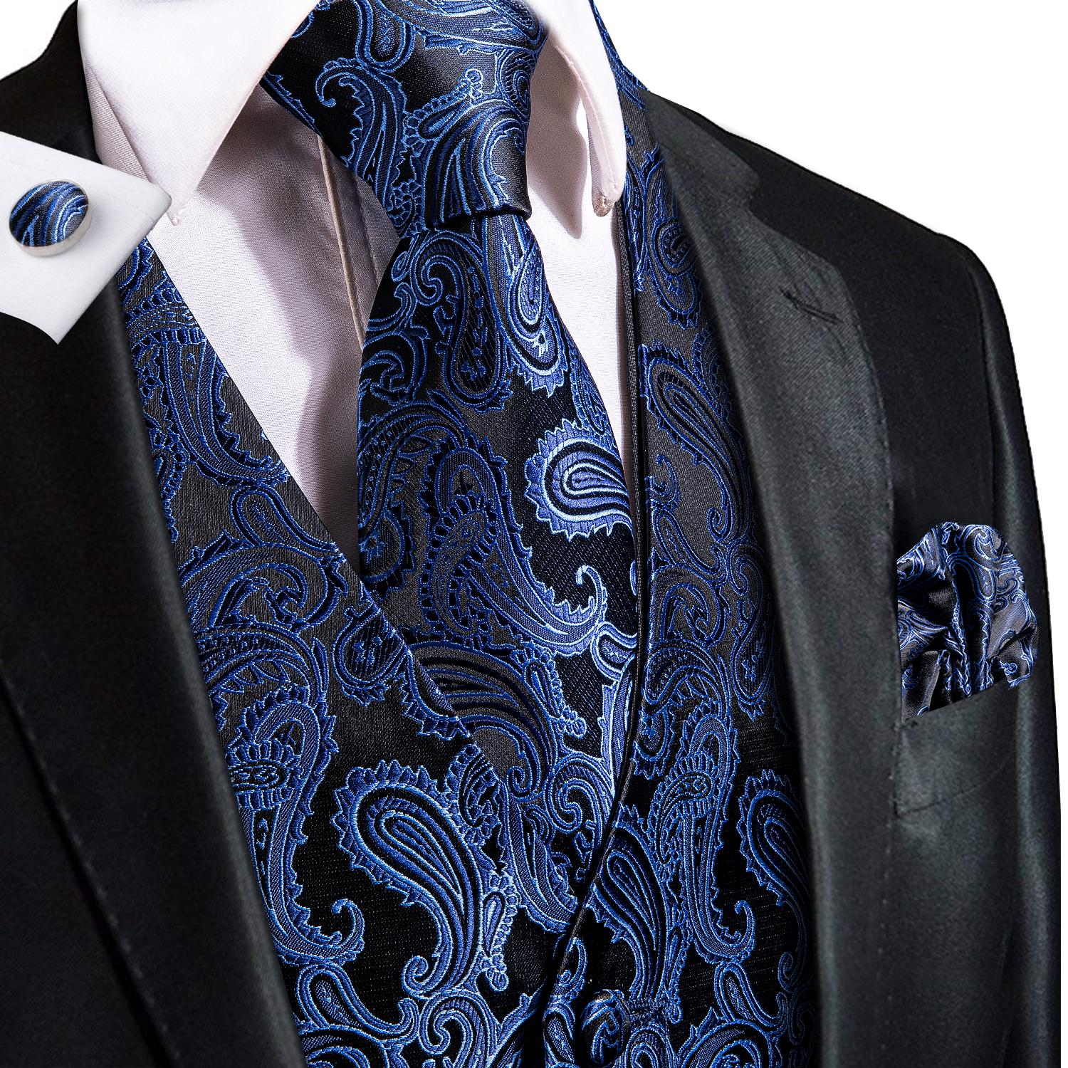 50 Farben Herren Weste ärmellos V-Ausschnitt Taschen Weste Krawatte Set Hochzeit lässig M von Joom DACH