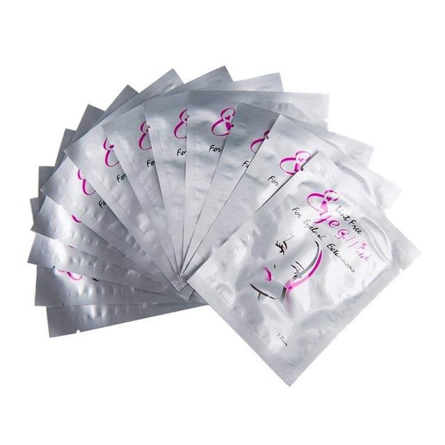50 Paar Wimpernverlängerungs-Papierflicken, gepfropfte Augenaufkleber, 7-farbige Wimpern-Unter-Augen-Spitzen-Aufkleber 50 pairs von Joom DACH