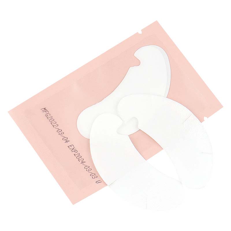 50 Paare/Lot Patches für Wimpernverlängerung unter den Augenpads, Papierflicken, rosa, fusselfreie Aufkleber für falsche Wimpern von Joom DACH