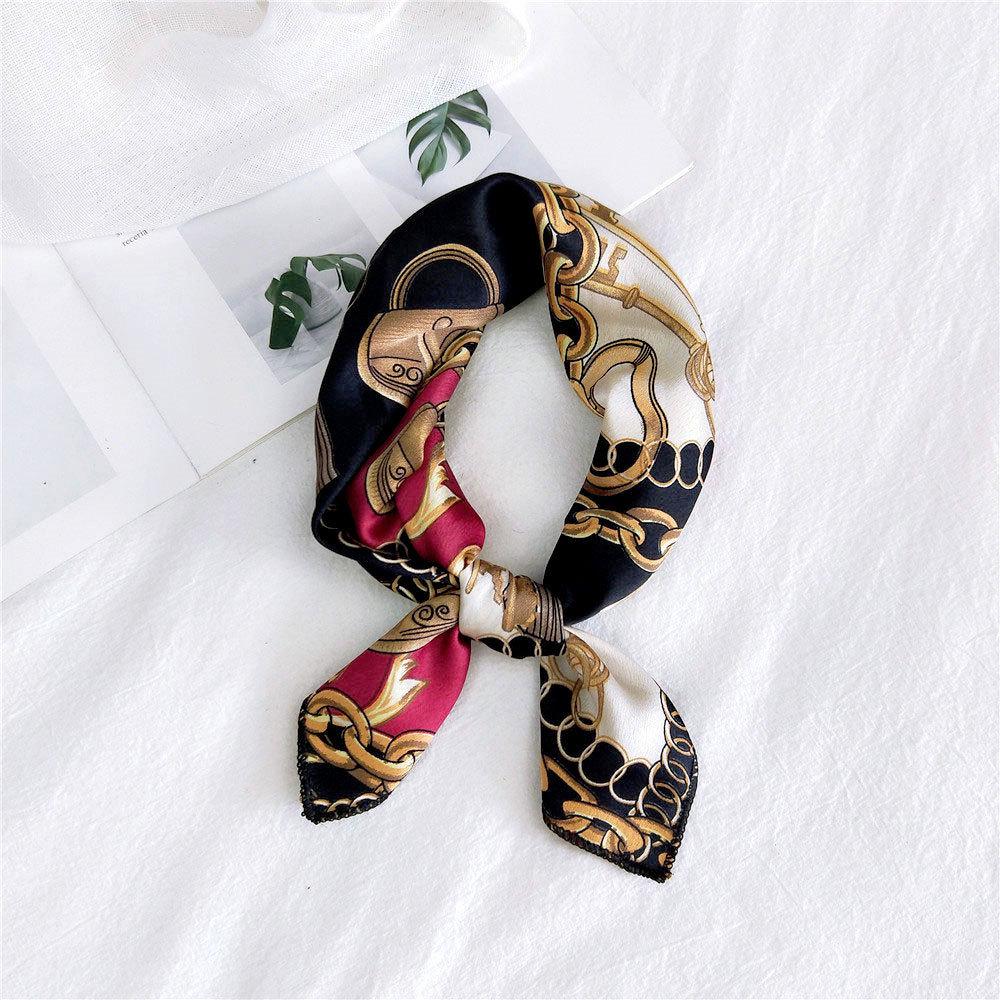 50 Seiden-Carrés: Vielseitige Frühlings-/Sommer-Halstücher für Damen - Koreanischer Stil 50-50cm von Joom DACH