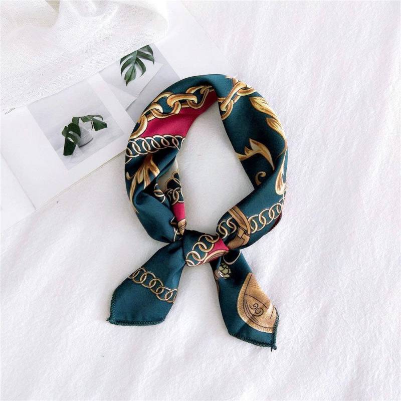 50 Seiden-Carrés: Vielseitige Frühlings-/Sommer-Halstücher für Damen - Koreanischer Stil 50-50cm von Joom DACH