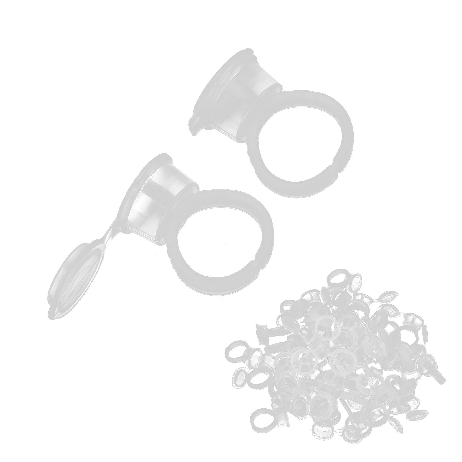 50 Stück Einweg Tattoo Pigment Ring Becher Wimpernkleber Halter Becher Tattoo Zubehör von Joom DACH