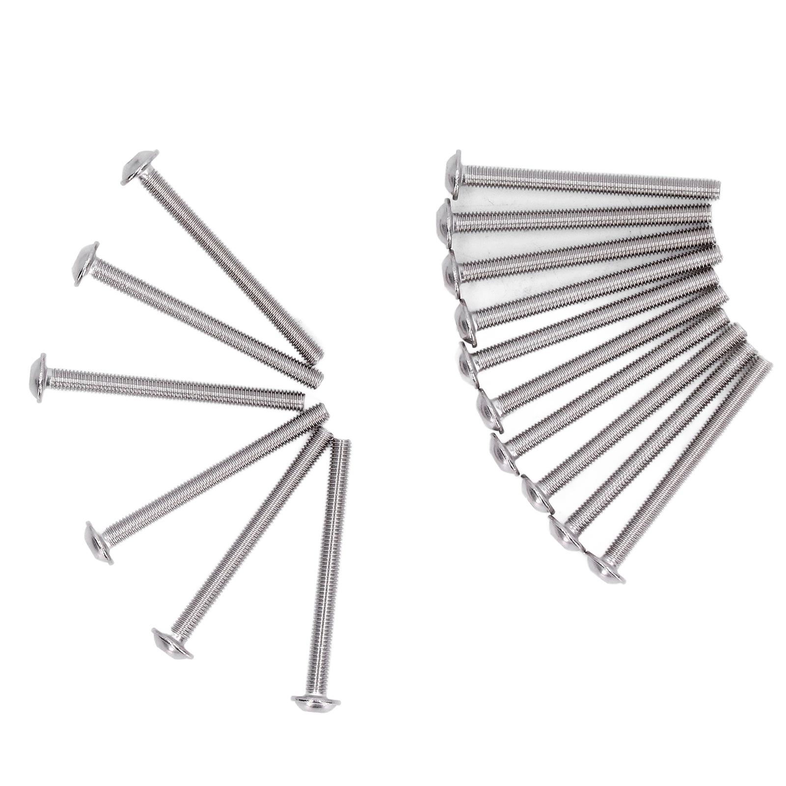 50 Stück Flanschschrauben mit Knopfkopf A2?70 Edelstahl Knöpfe Köpfe Innensechskant Schrauben KitM6x35mm von Joom DACH