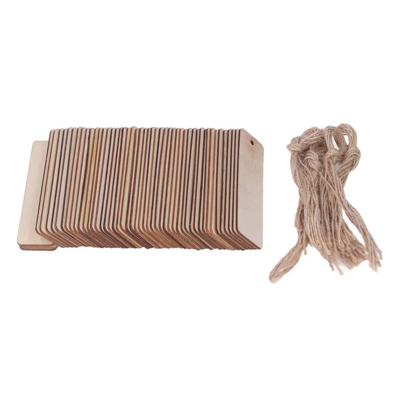 50 Stück Holz Lesezeichen Rohlinge 4,7x1,3in Leere Rechteck Abgerundete Kante Glänzend Holz Bastel Lesezeichen von Joom DACH