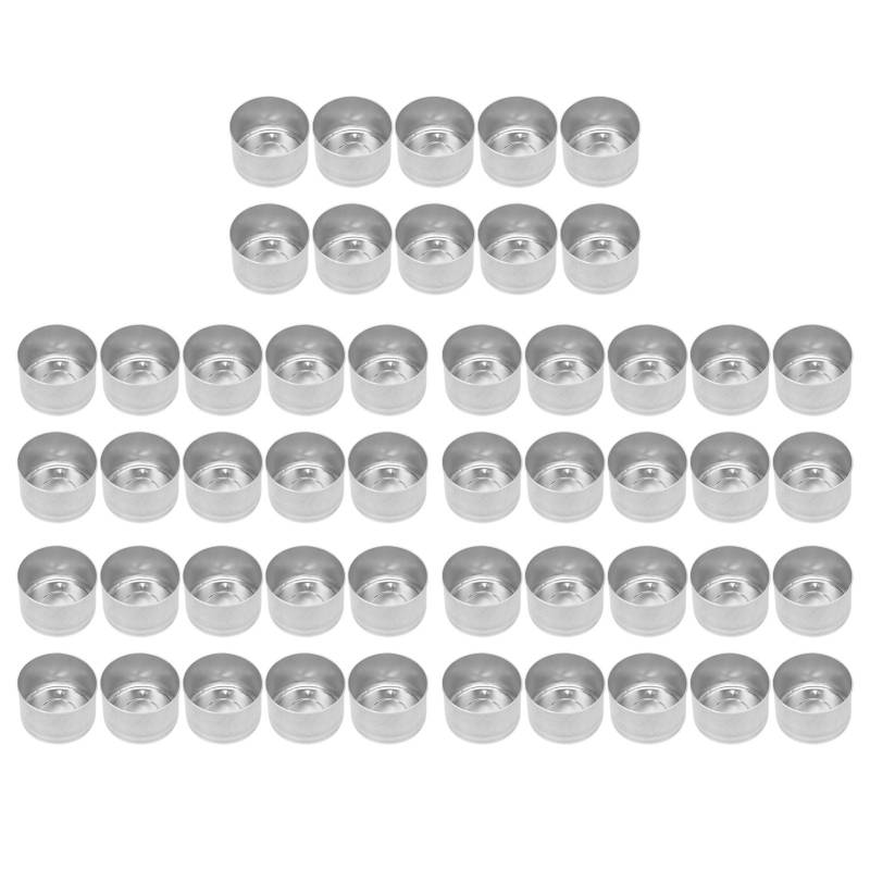 50 Stück Kerzensockel, längere Lebensdauer, langlebig, hitzebeständig, DIY-Material für die Herstellung von Kerzen, Formbehälter von Joom DACH