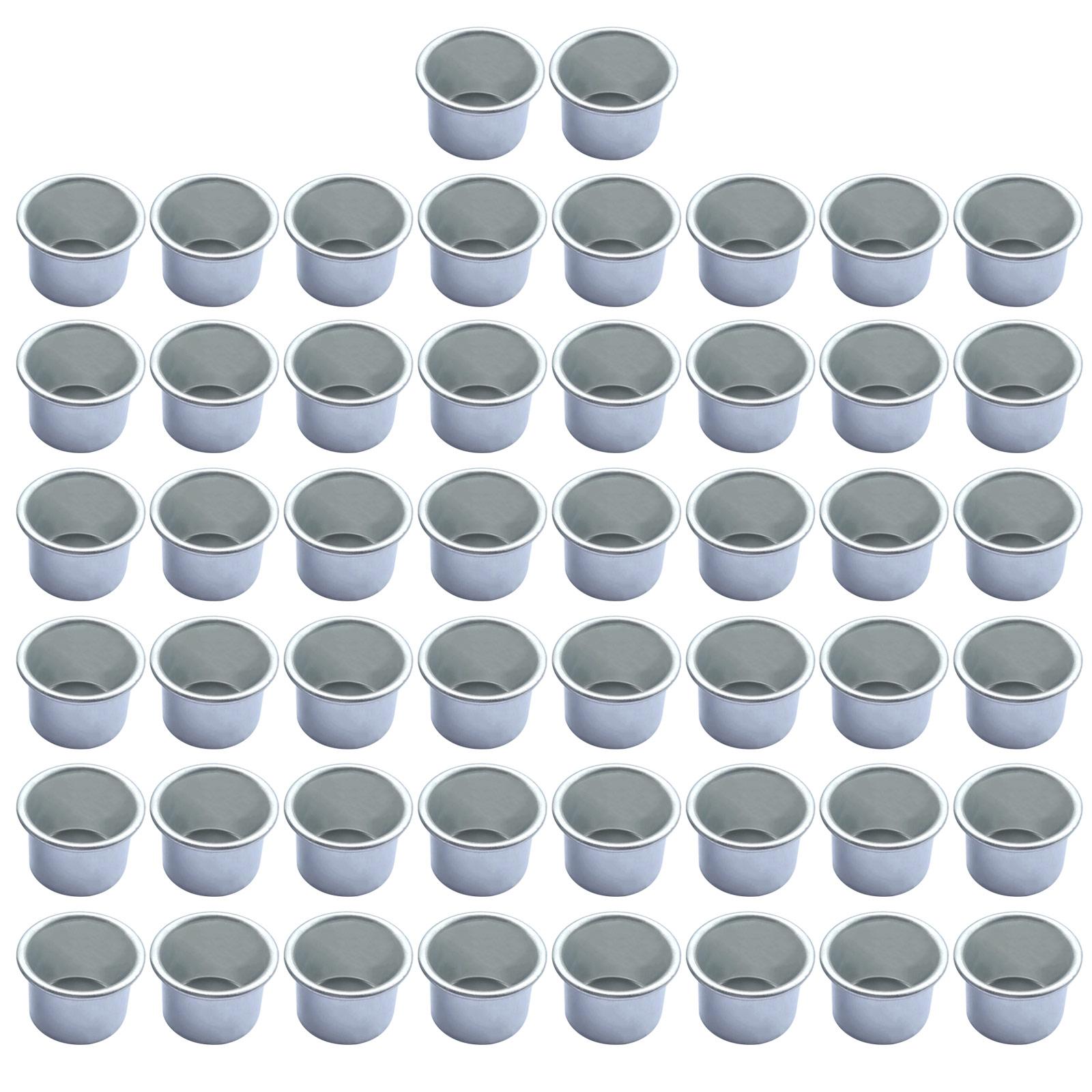 50 Stück Metall Kerzenhalter Glasbehälter Kerzenbecher Kerzenständer für Hochzeit Dinner Party Bar Dekoration Valentinstag von Joom DACH