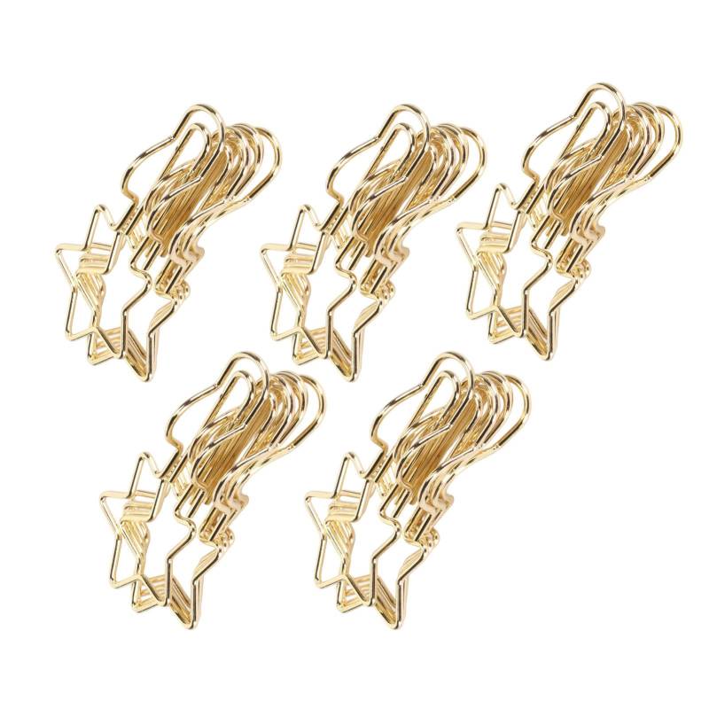 50 Stück Stifthalter für Notizbücher, Journale, Kalender, Schule, Metall, Sternform, Stiftklemmen 50 Stück Stifthalter für Notizbücher, Journale, Kalender, Schule, Metall, Sternform, Stiftklemmen von Joom DACH