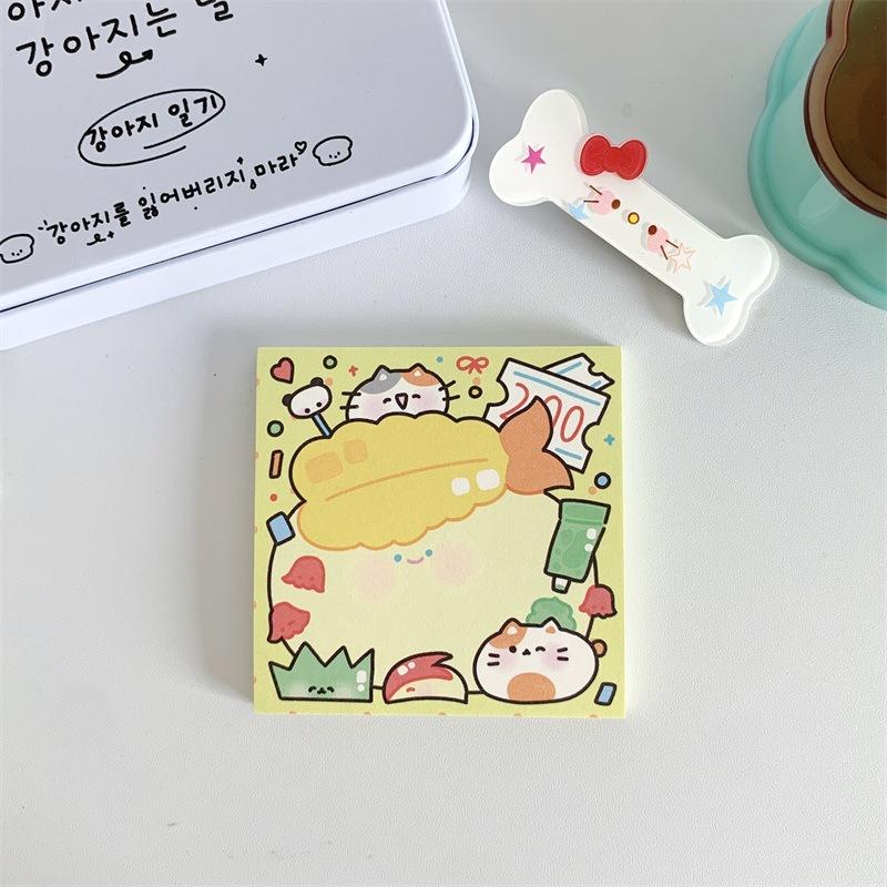 50 blatt Nette Katze Notizblock Amerikanischen Stil Schöne Kätzchen Haftnotiz 8*8 cm Kawaii Briefpapier Sammelalbum Dekorative papier Student von Joom DACH