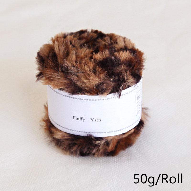 50 g/Rolle Handstrickwolle Garn Kunstfell Nerzgarn Häkelgarn Flauschig bunt von Joom DACH
