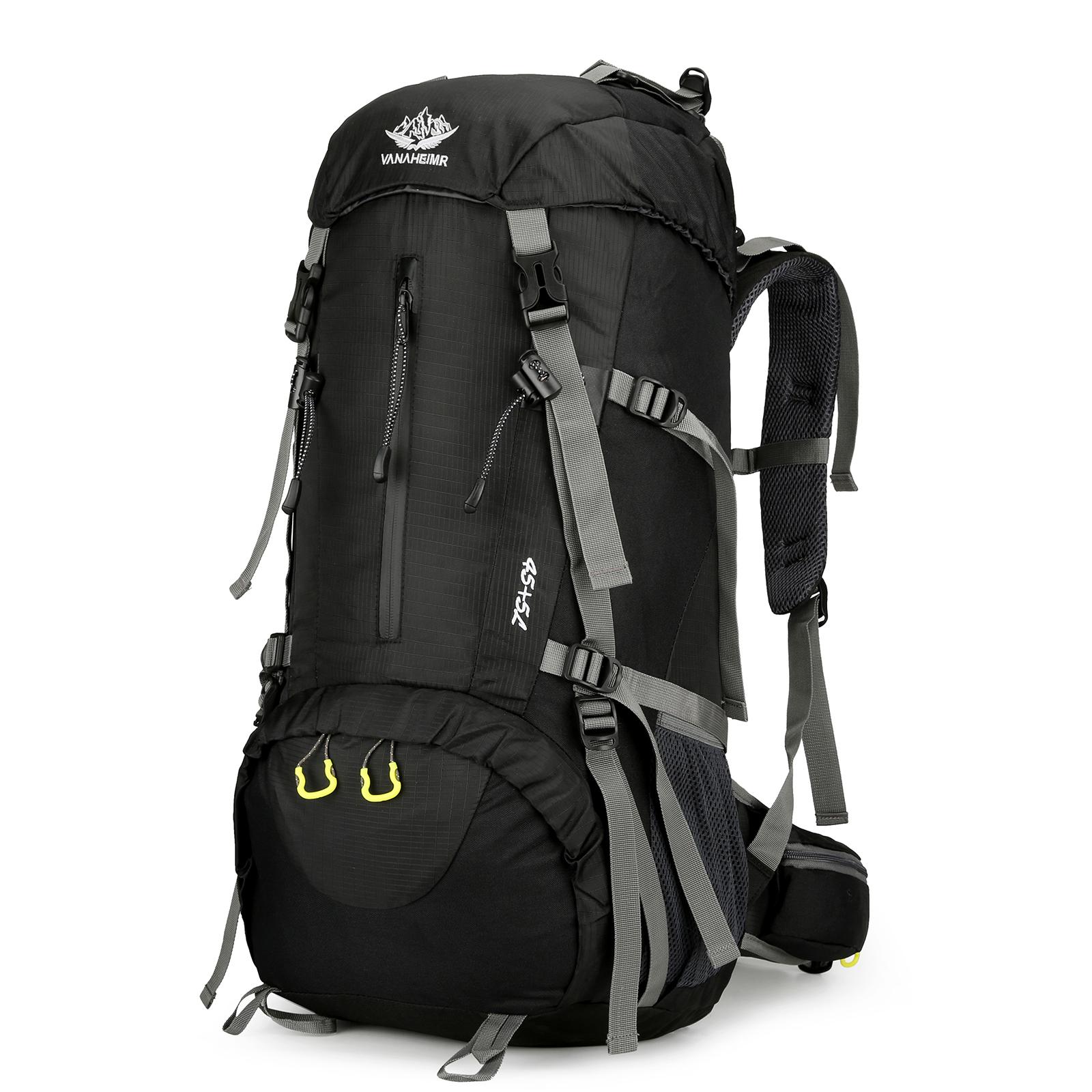 50 l Wanderrucksack, wasserdichter Camping-Rucksack mit Regenschutz, Reise-Tagesrucksack, Tasche mit Schuh von Joom DACH