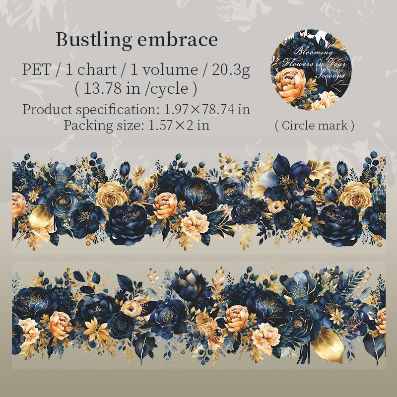50 mm * 2 m PET Pflanzenblumen Klebeband Aufkleber Dekorative Collage Klebstoff Diy Scrapbooking handgemachtes Masking Tape von Joom DACH