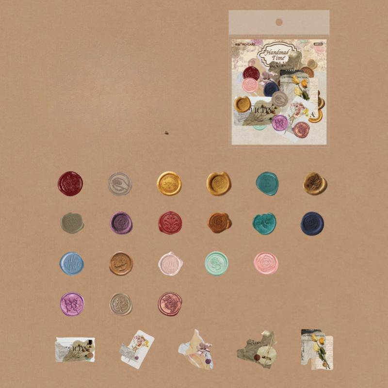 50 stücke Vintage Velinte papier Handgemachte Zeit Aufkleber Dekorative DIY Scrapbooking Materialien Kunst Collage Schreibwaren Ästhetik Aufkleber von Joom DACH