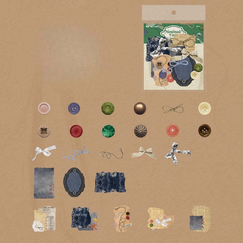 50 stücke Vintage Velinte papier Handgemachte Zeit Aufkleber Dekorative DIY Scrapbooking Materialien Kunst Collage Schreibwaren Ästhetik Aufkleber von Joom DACH