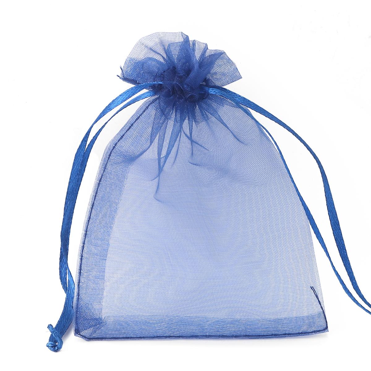 50 teile/beutel Einstellbare Kordelzug Organza Taschen Schmuck Verpackung Taschen Candy Hochzeit Taschen Geschenke Beutel 7x9cm dunkelblau von Joom DACH