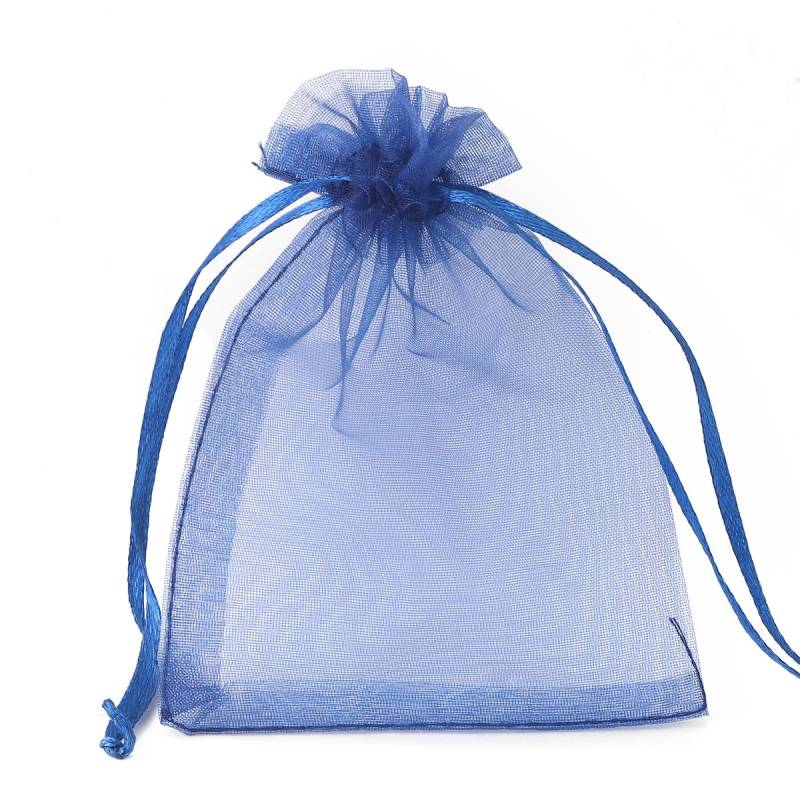 50 teile/beutel Einstellbare Kordelzug Organza Taschen Schmuck Verpackung Taschen Candy Hochzeit Taschen Geschenke Beutel 7x9cm dunkelblau von Joom DACH