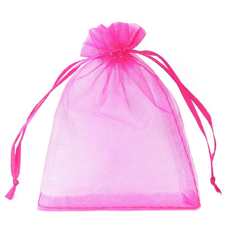 50 teile/beutel Einstellbare Kordelzug Organza Taschen Schmuck Verpackung Taschen Candy Hochzeit Taschen Geschenke Beutel 7x9cm fuchsie von Joom DACH