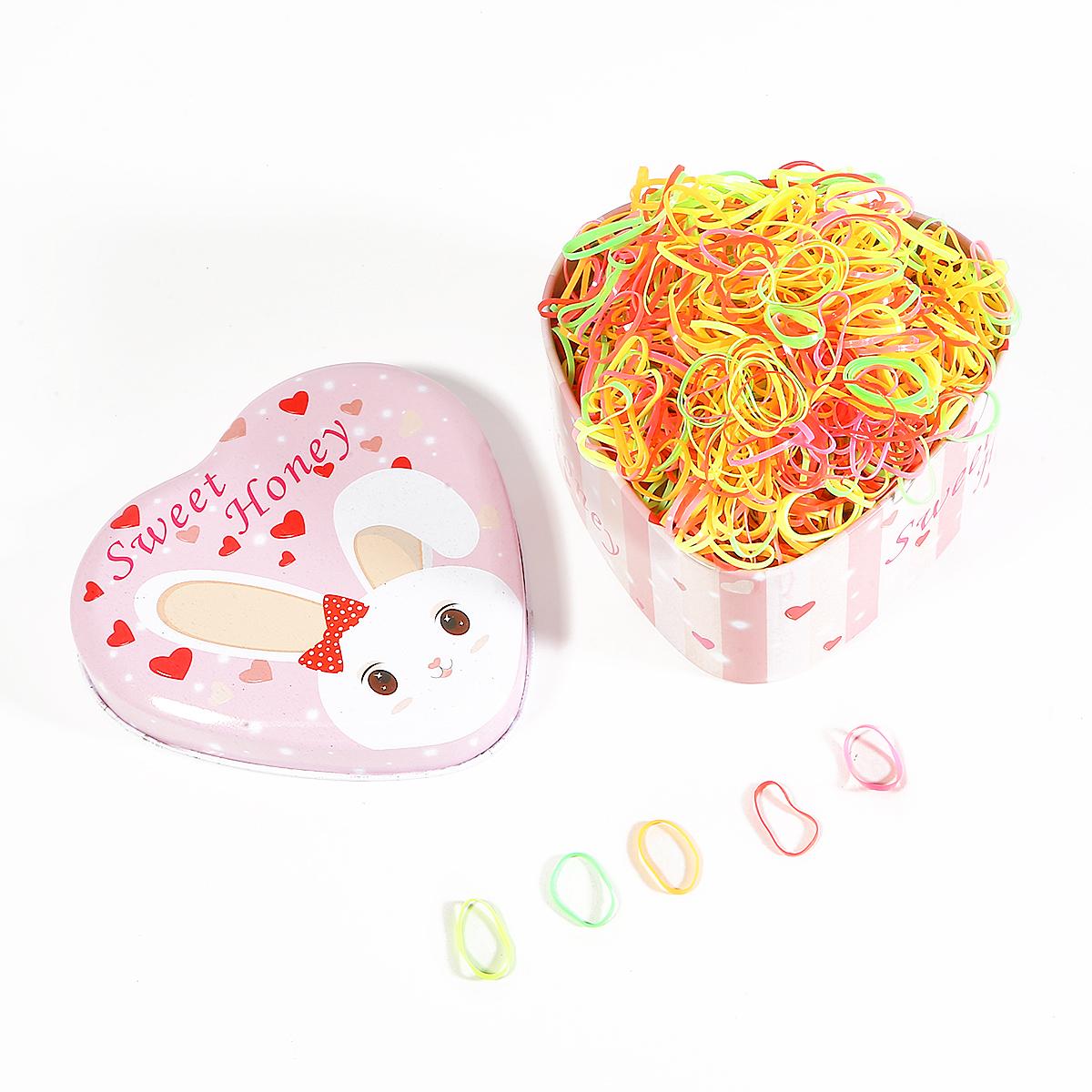 500-1000 teile/beutel Kind Baby Flechter für Haare TPU Einweg Gummibänder Haarbänder Mädchen Pferdeschwanz Halter Gummibänder Haar Styling Werkzeug Mix2 1000pcs von Joom DACH