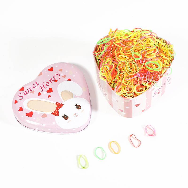 500-1000 teile/beutel Kind Baby Flechter für Haare TPU Einweg Gummibänder Haarbänder Mädchen Pferdeschwanz Halter Gummibänder Haar Styling Werkzeug Mix2 1000pcs von Joom DACH