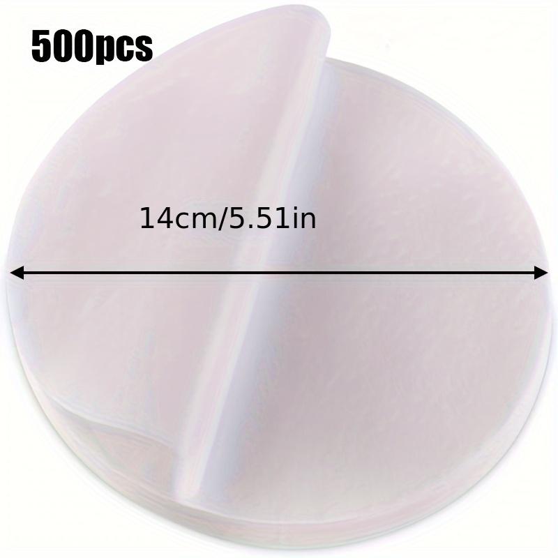 500 Stück rundes, antihaftbeschichtetes Bratpergamentpapier, hochtemperaturbeständiges Antihaft-Backpapier, Silikonölpapier, Airfryer-Liner-Papier, Grillpapier 500pcs von Joom DACH