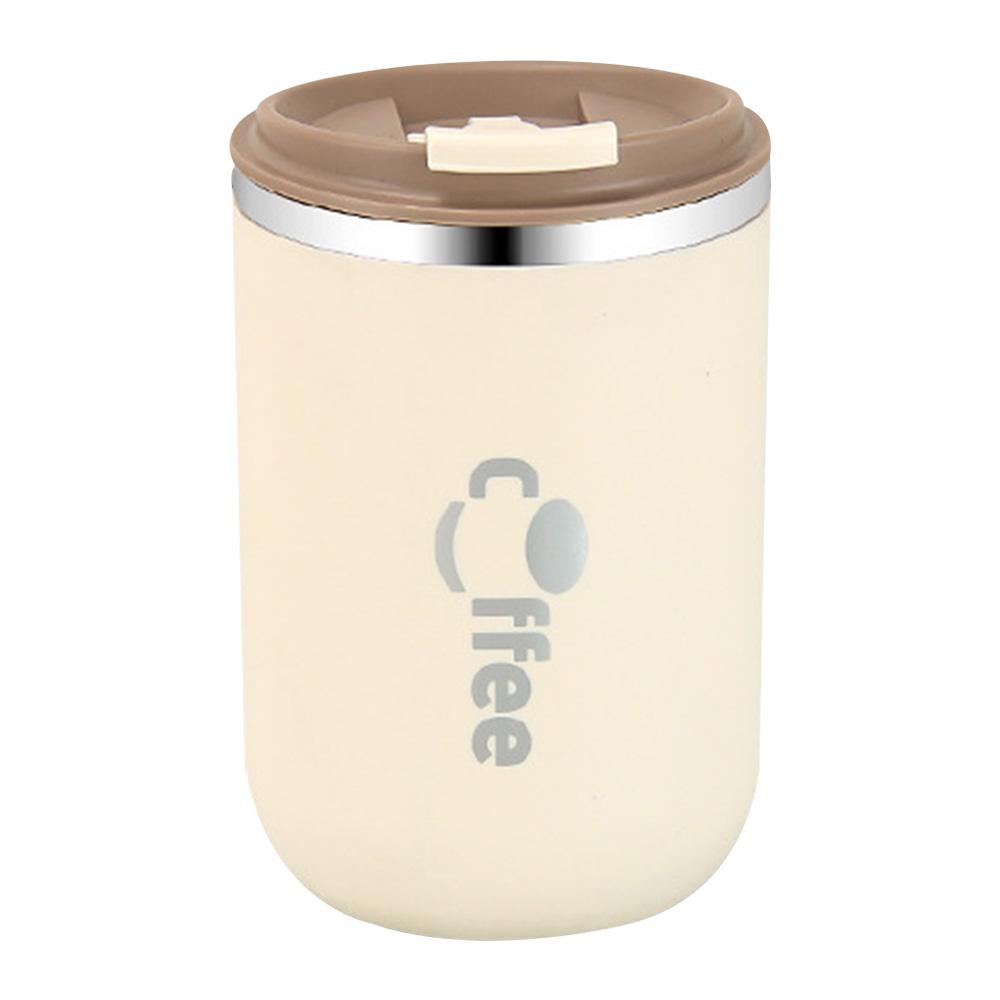 500 ml Edelstahl-Thermosbecher mit Strohhalm, Thermische, auslaufsichere, doppelwandige Vakuum-Kaffeetasse, isolierter Becher, Reisewasserflasche 500ML von Joom DACH