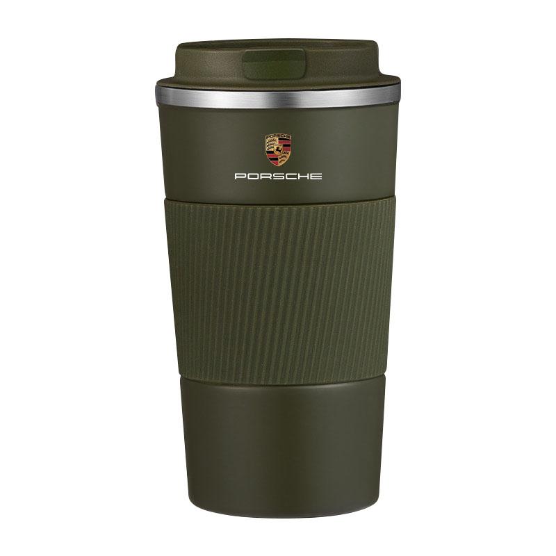 500ml Edelstahl Kaffeebecher Thermosbecher Tragbarer Reise Thermobecher Für Porsche 911 918 928 944 968 Boxster Cayenne Macan Panamera von Joom DACH