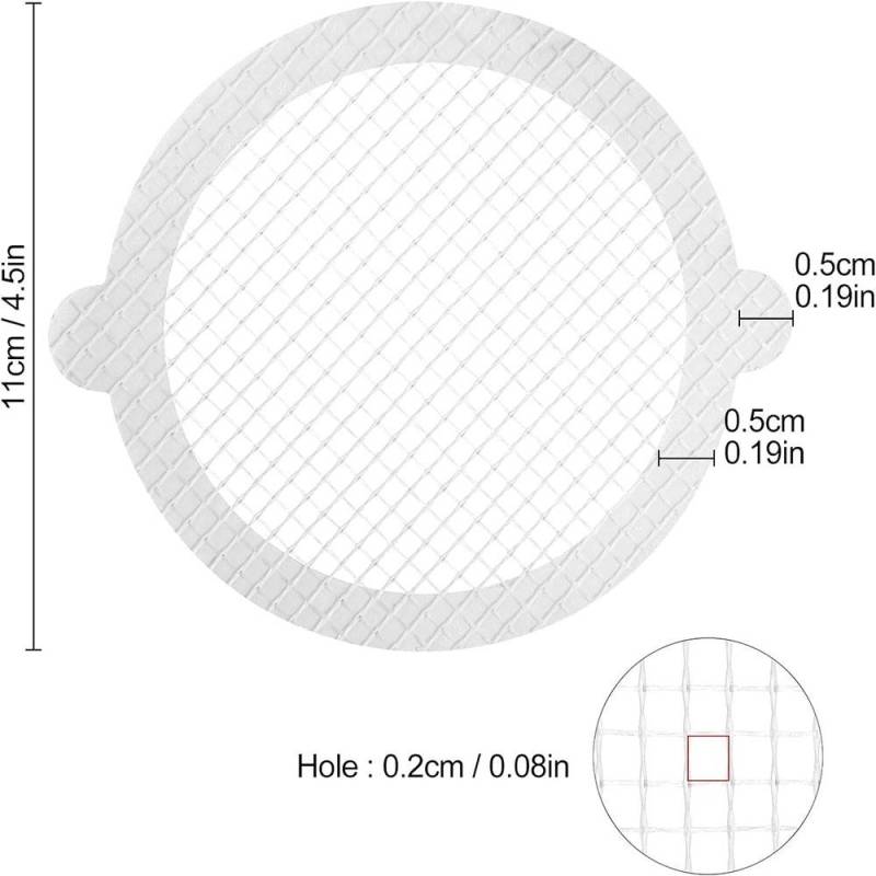 50Pcs 11cm Einweg Dusche Abfluss Haar Catcher Mesh Aufkleber Sieb für Dusche von Joom DACH