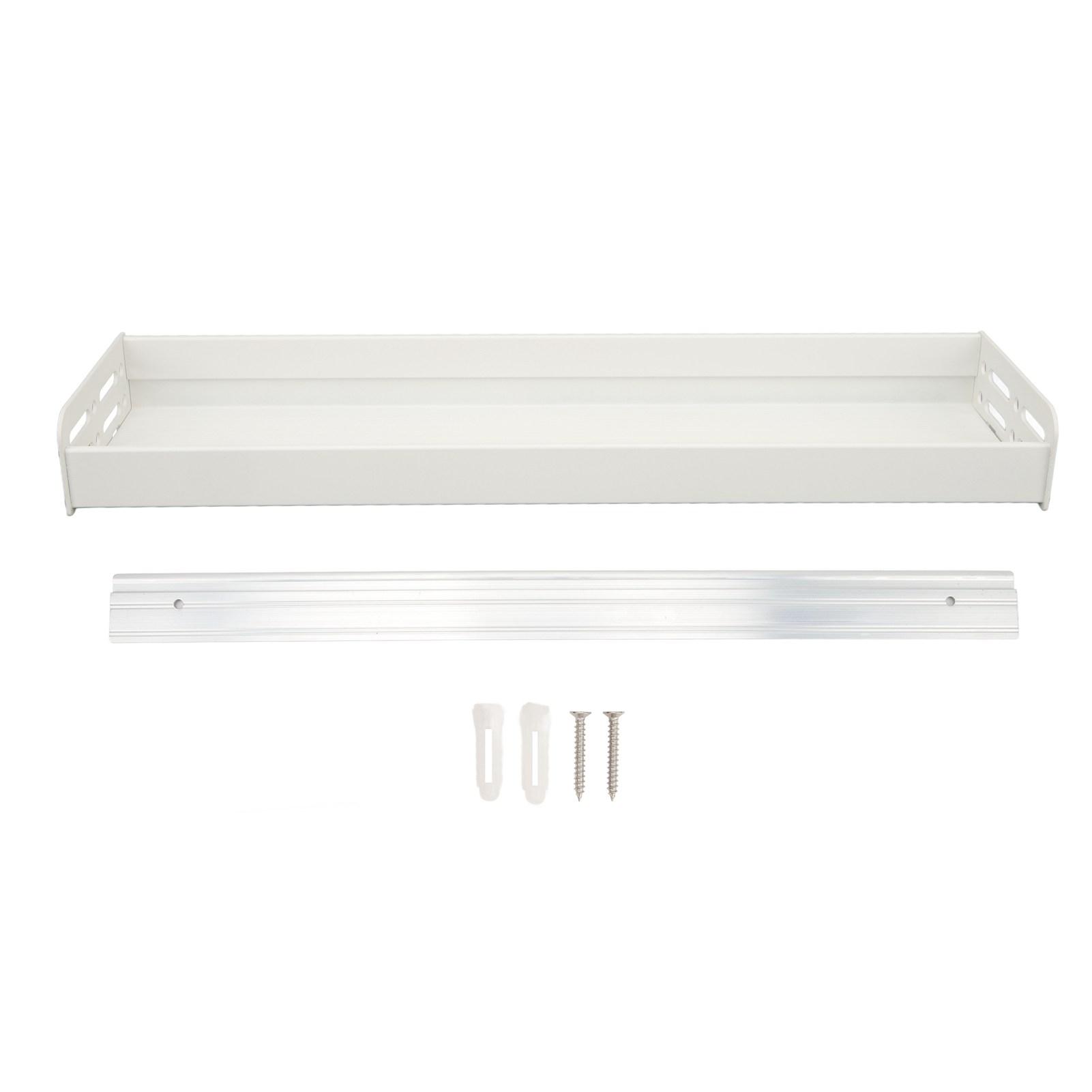 50cm Wandmontiertes Gewürzregal Multifunktionaler Wandorganizer Wandregal zur Aufbewahrung für Küche Badezimmer weiß von Joom DACH