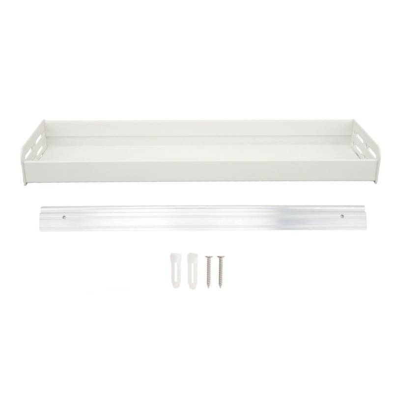 50cm Wandmontiertes Gewürzregal Multifunktionaler Wandorganizer Wandregal zur Aufbewahrung für Küche Badezimmer weiß von Joom DACH