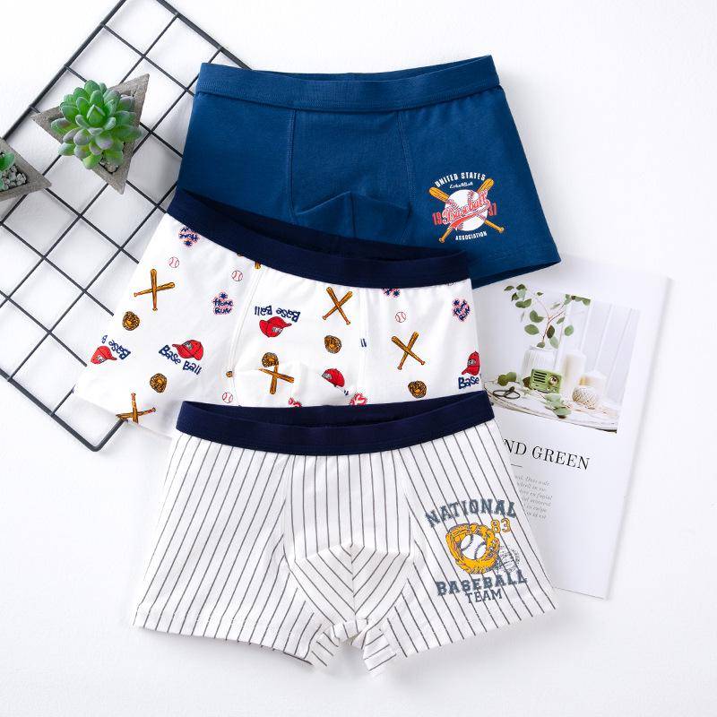 50er-Pack Boxershorts aus reiner Baumwolle mit Cartoon-Motiv für Jungen 140cm von Joom DACH
