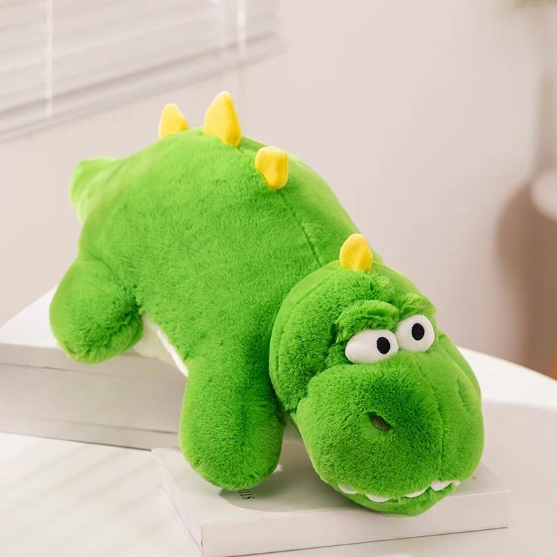 53Cm Cartoon Dinosaurier Plüsch Spielzeug Stofftier Plushie Niedliche Tyrannosaurus Baumwolle Puppe Weiche Umarmung Kissen Kinder Junge Geschenk Dekor 53cm grün von Joom DACH