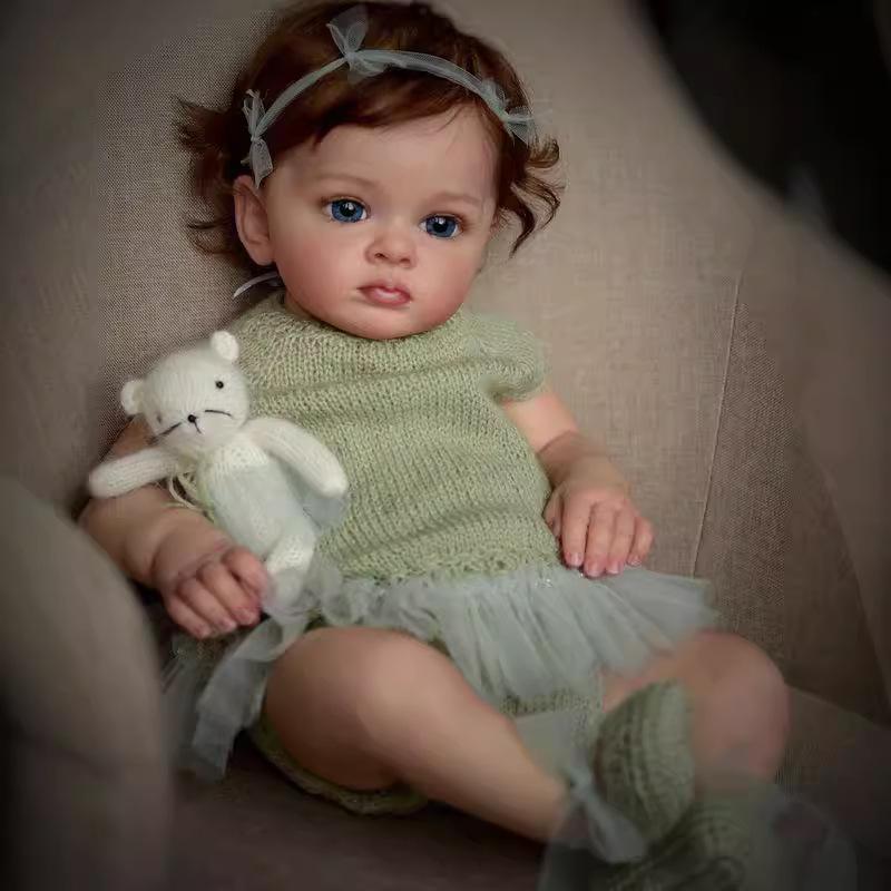 55CM waschbare lebensechte weiche handbemalte Simulation Baby Reborn Puppe Kinder begleiten Spielpuppe von Joom DACH