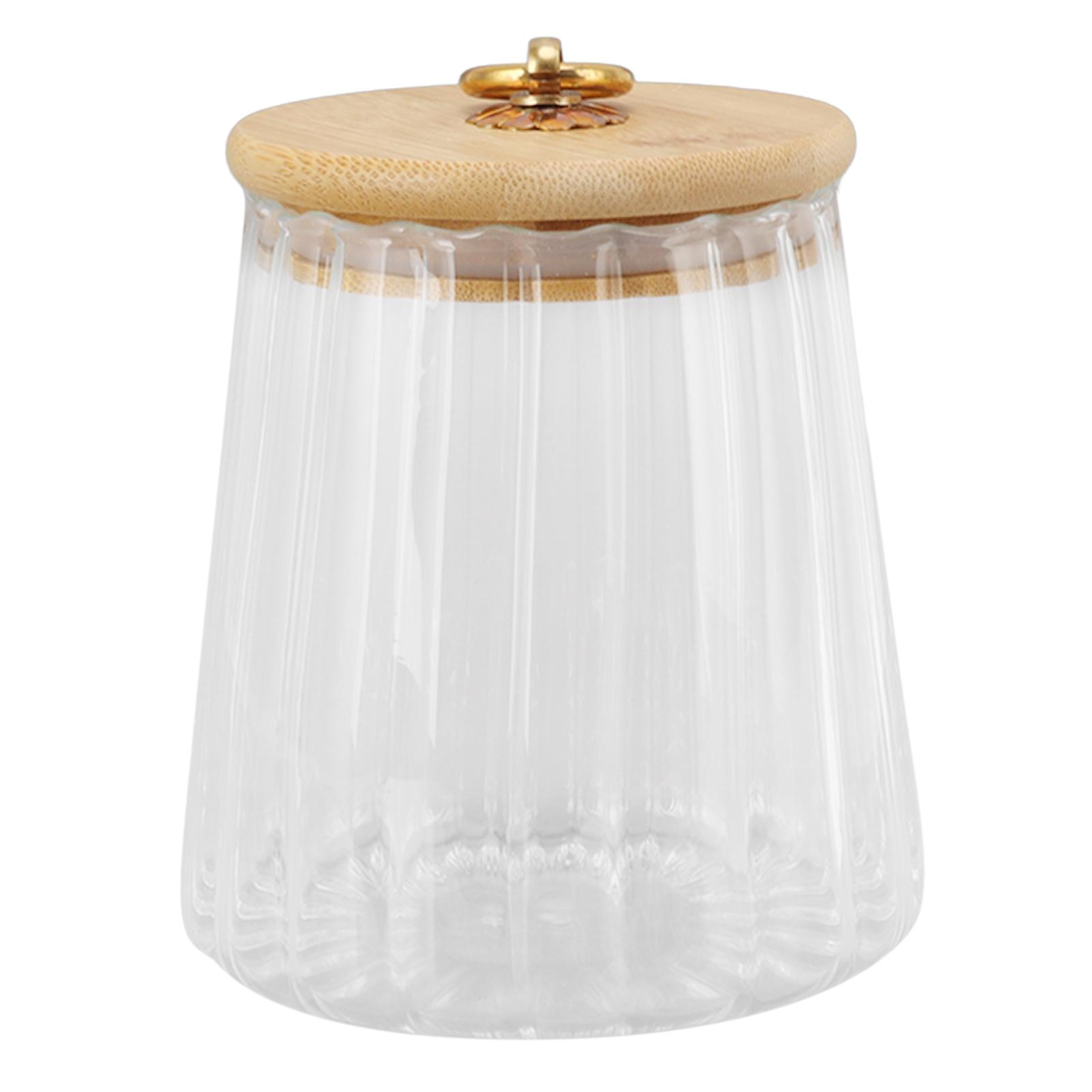 580ml Glas Teedose Transparent Lebensmittel Vorratsbehälter Gläser mit Luftdichtem Bambusdeckel für 580ml Glas Teedose Transparent Lebensmittel Vorratsbehälter Gläser mit Luftdichtem Bambusdeckel für von Joom DACH