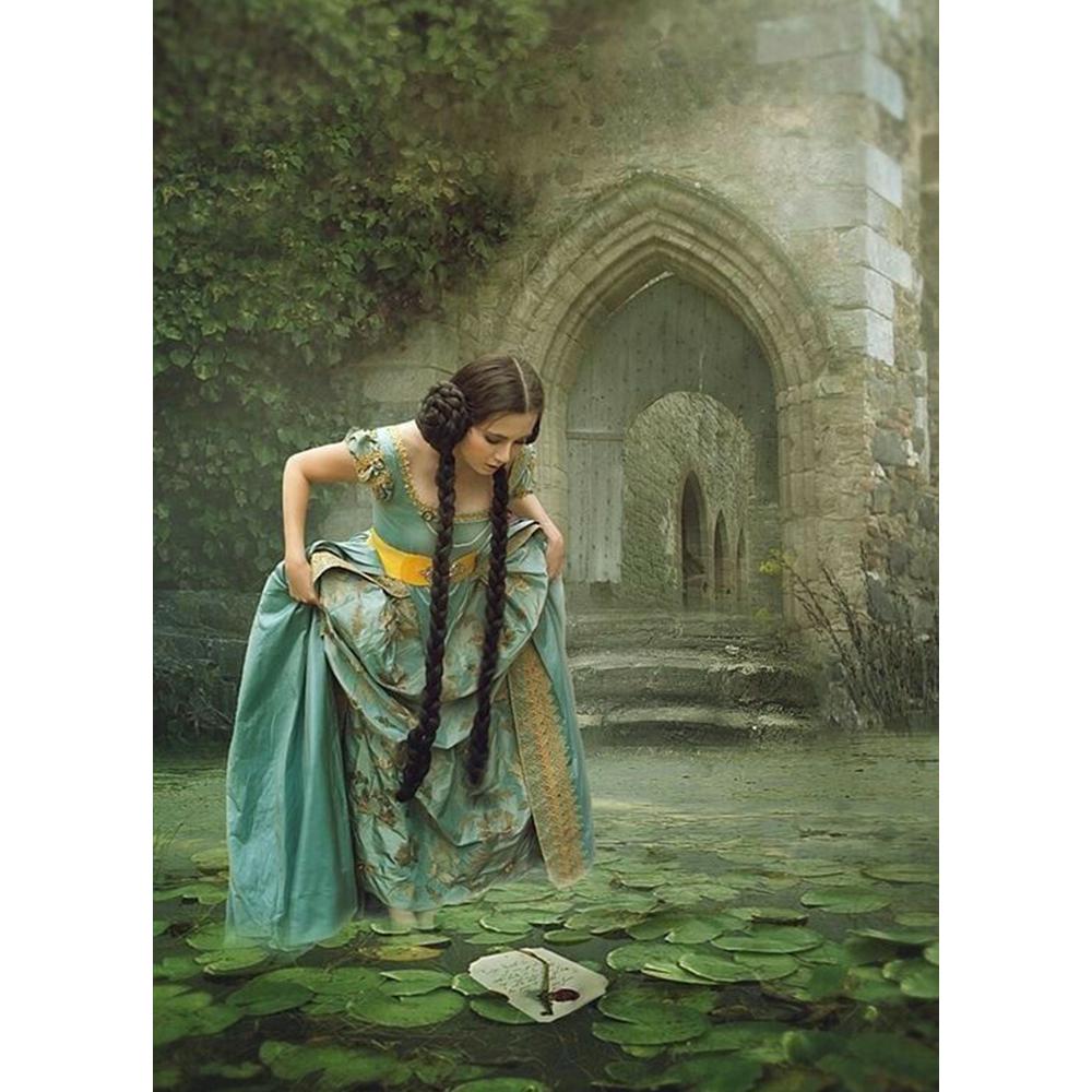 5D-Diamant-Gemälde, Diamant-Stickerei, komplettes Display-Bild von Strasssteinen, volle runde Heimdekoration 50X70CM braun von Joom DACH